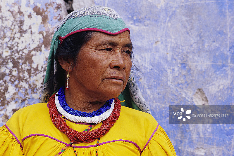 年长的维乔尔族妇女图片素材