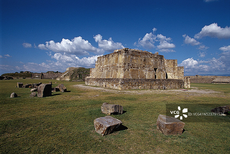 瓦哈卡蒙特阿尔班神庙建筑群天文台图片素材