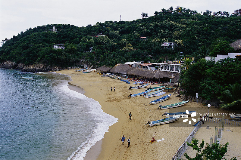 天使港海湾海滩风光图片素材