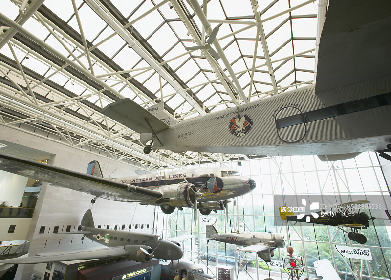 美国国家航空航天博物馆的客机图片素材