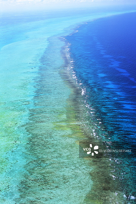 堡礁与加勒比海图片素材