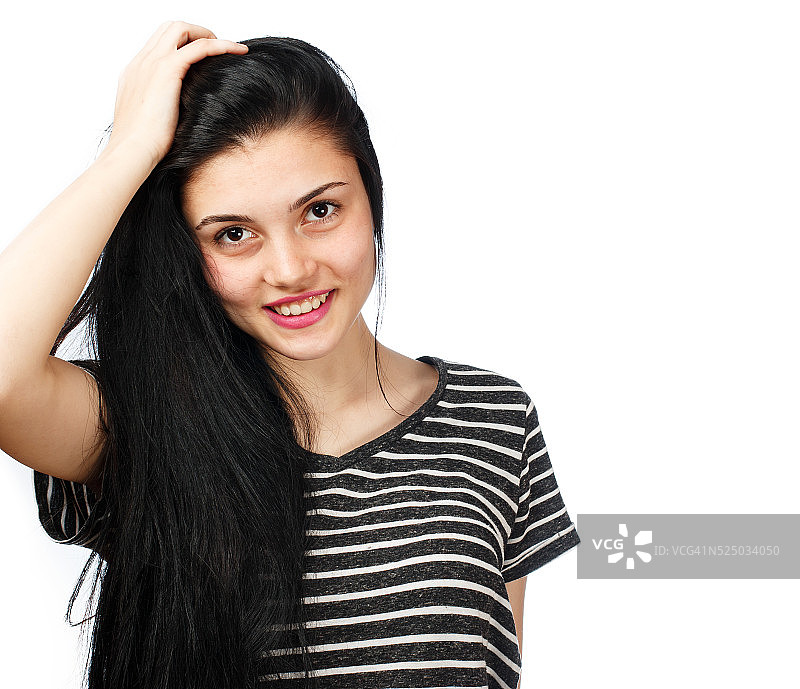 年轻漂亮的女孩图片素材