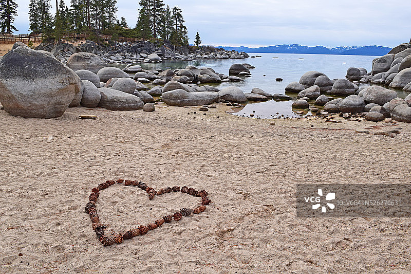 我爱太浩湖图片素材