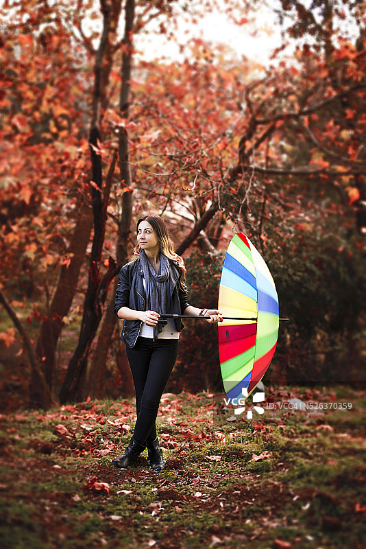 秋季女孩图片素材