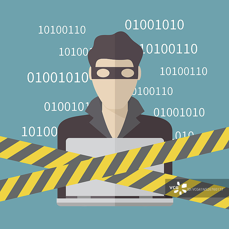 黑客与互联网安全概念图片素材