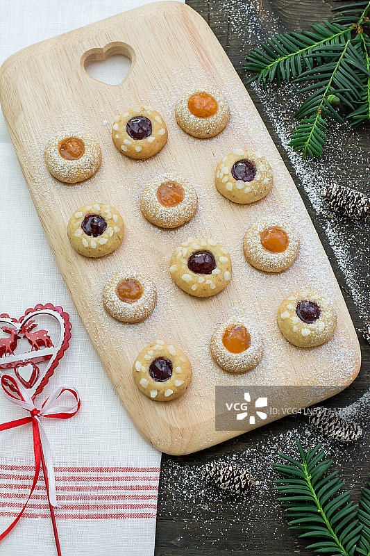 圣诞复古风饼干图片素材