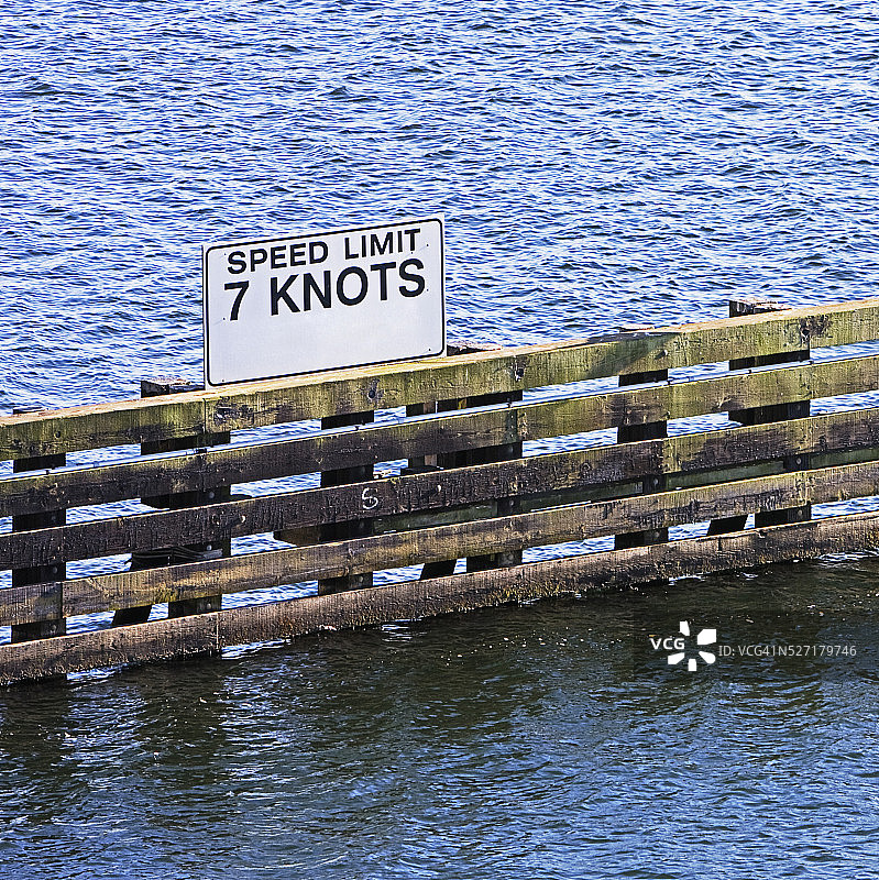 水道限速标志图片素材