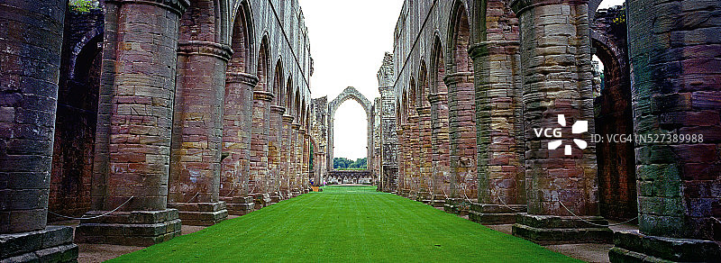 英国北约克郡喷泉修道院图片素材