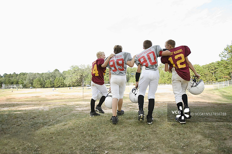 足球比赛之后图片素材