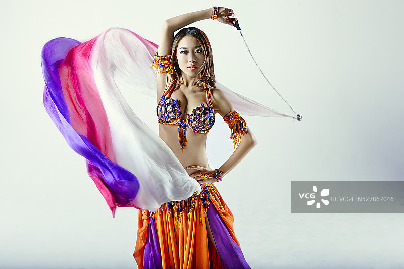 肚皮舞舞者肖像图片素材