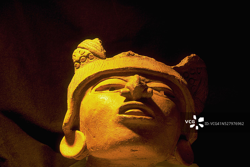 洪都拉斯的前哥伦布时期面具图片素材