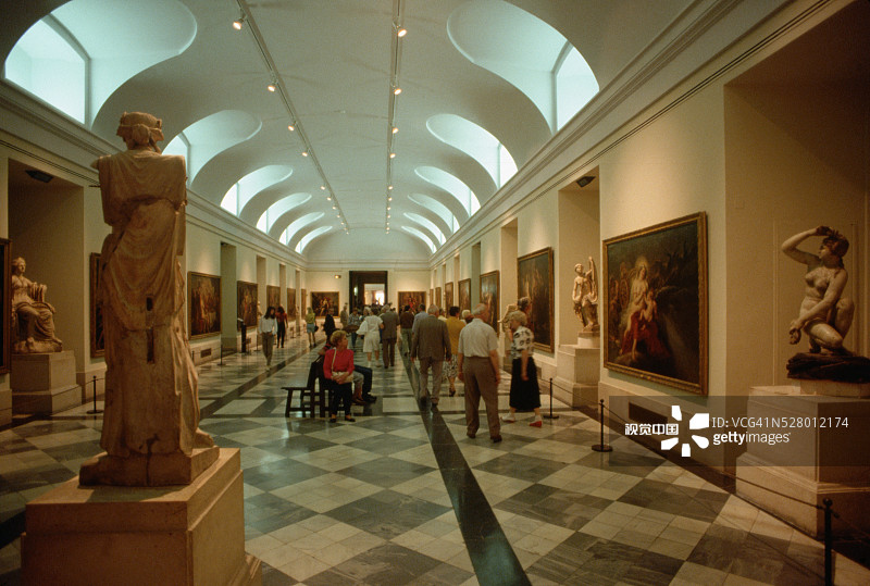 马德里普拉多博物馆画廊图片素材