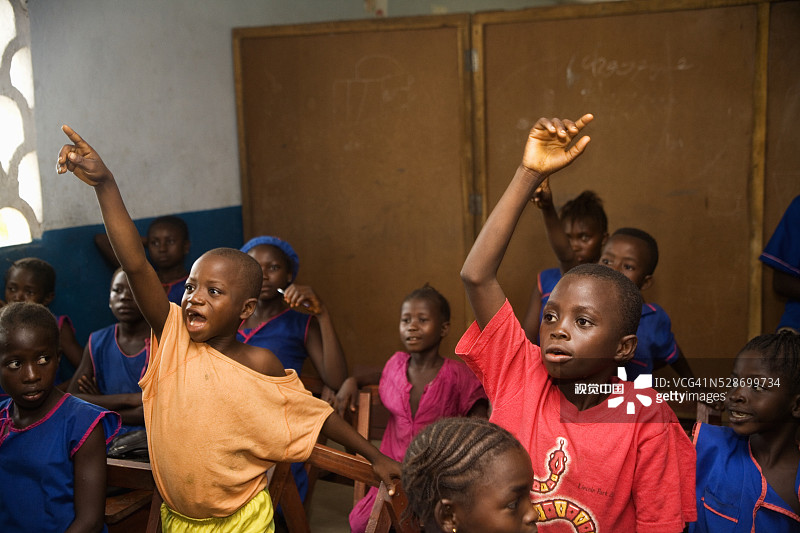 塞拉利昂的小学生课堂图片素材