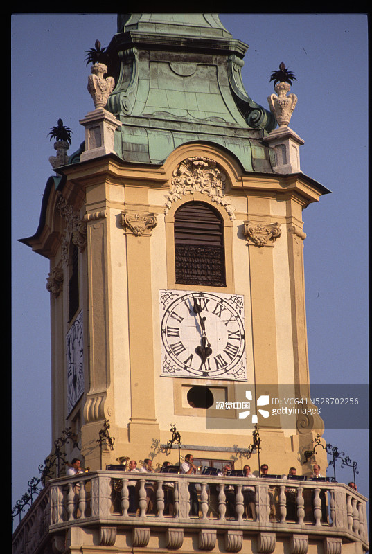 布拉迪斯拉发钟楼图片素材