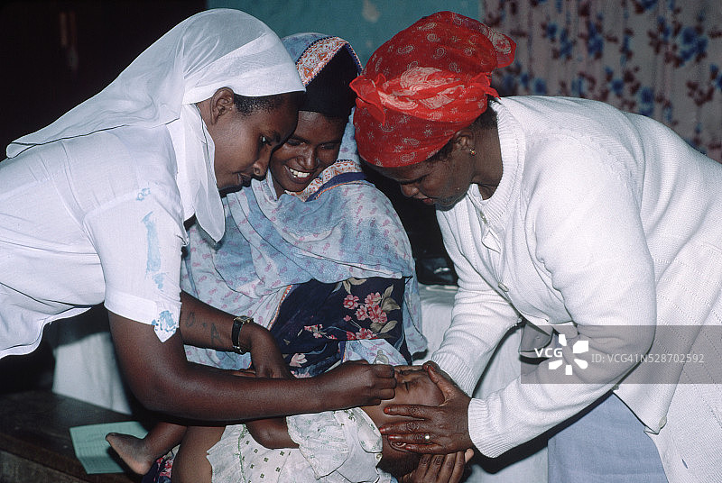 儿童疫苗接种图片素材