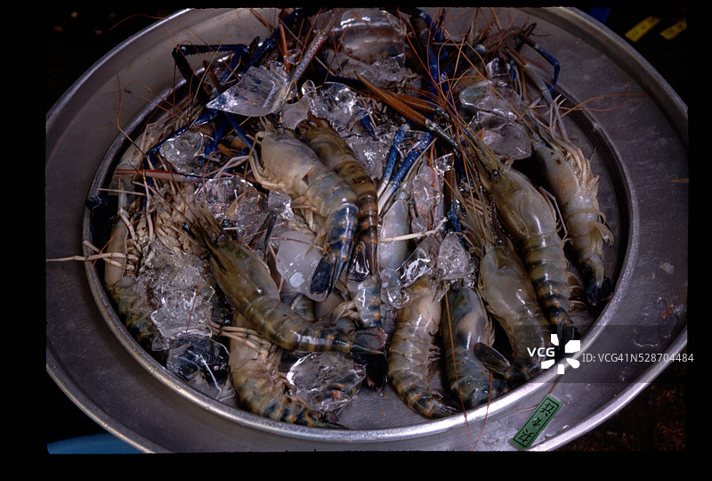 市场上出售的虾图片素材