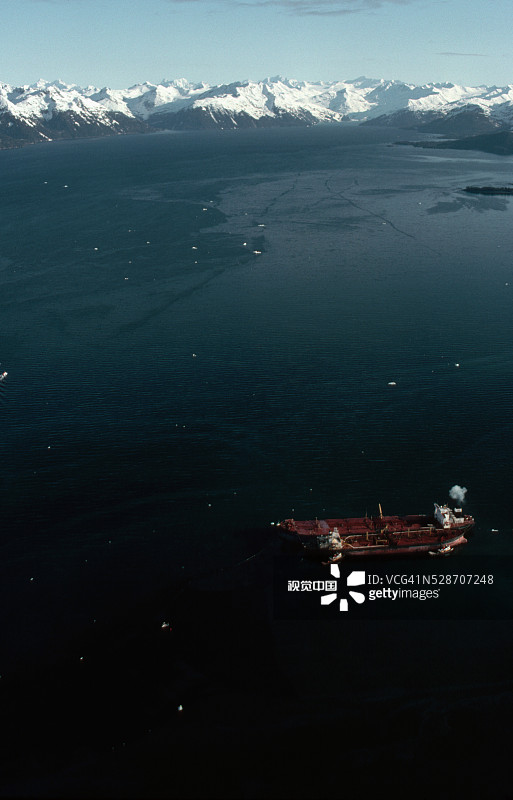 搁浅在布莱礁的埃克森·瓦尔迪兹号图片素材