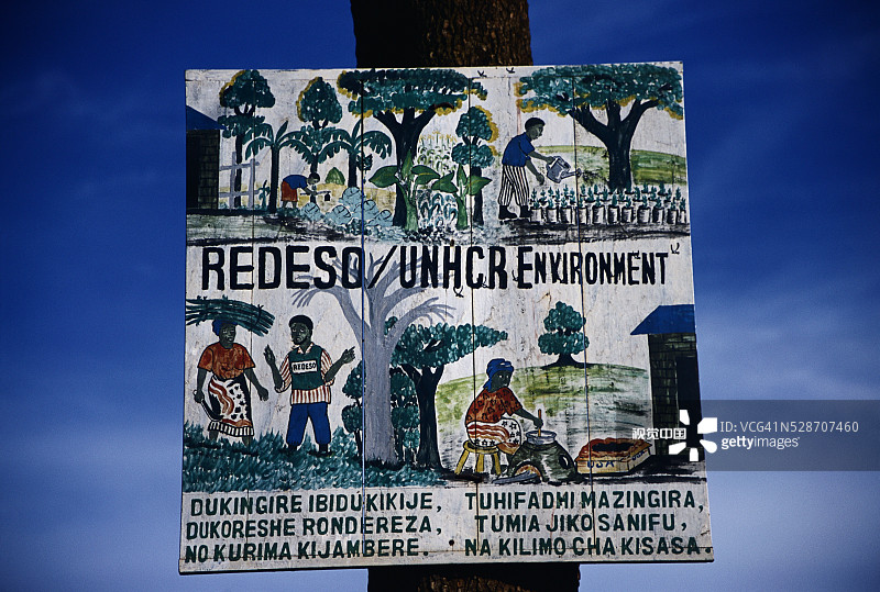 环境问题彩绘标志图片素材