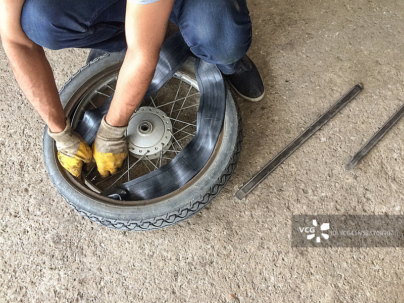 轮胎修理图片素材