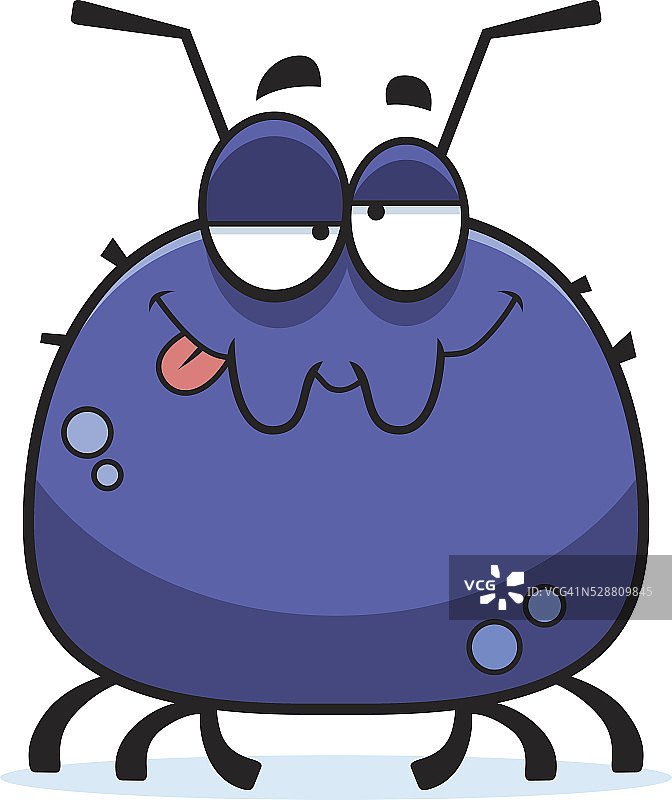 喝醉了小蜱虫图片素材