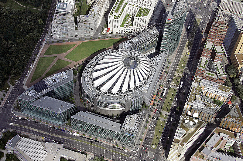 柏林索尼中心航拍图片素材