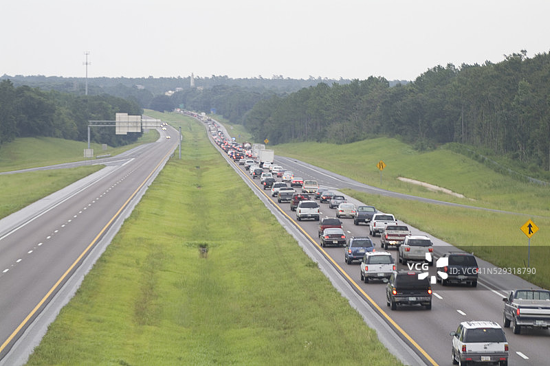 卡特里娜飓风期间撤离的居民图片素材