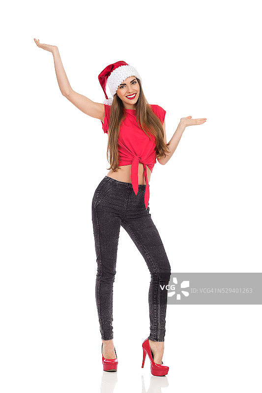 圣诞节的女孩图片素材