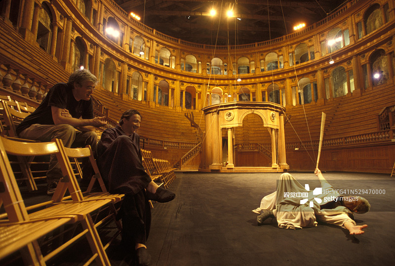 法尔内塞剧院的彩排图片素材
