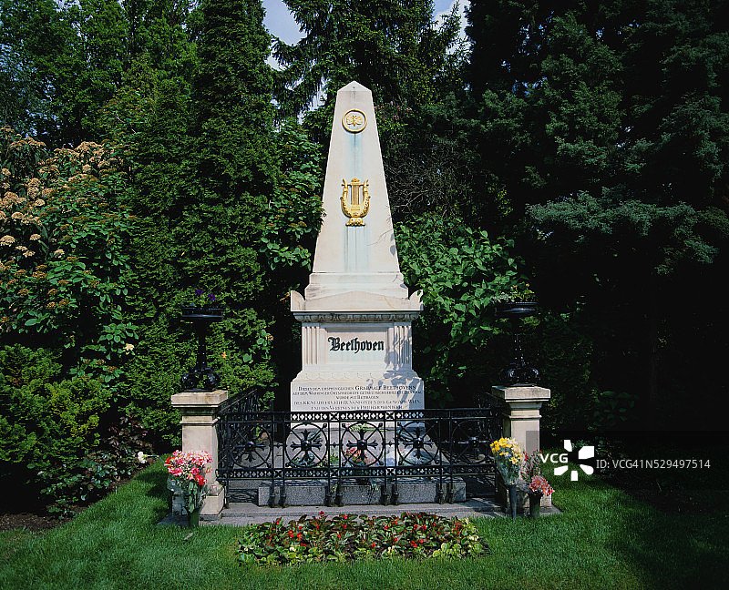 贝多芬墓地图片素材