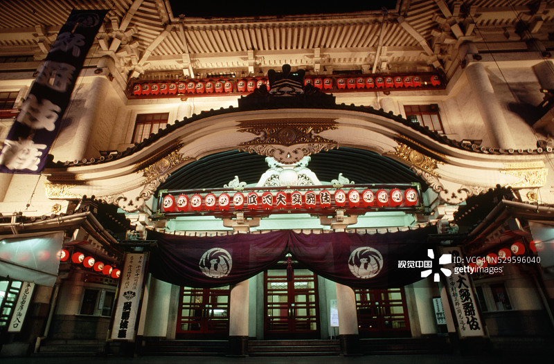 东京歌舞伎座图片素材