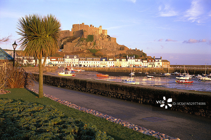 泽西岛奥尔格伊城堡图片素材