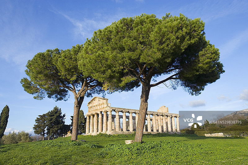 帕埃斯图姆的谷物女神庙图片素材