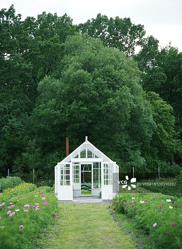 花园中的温室图片素材