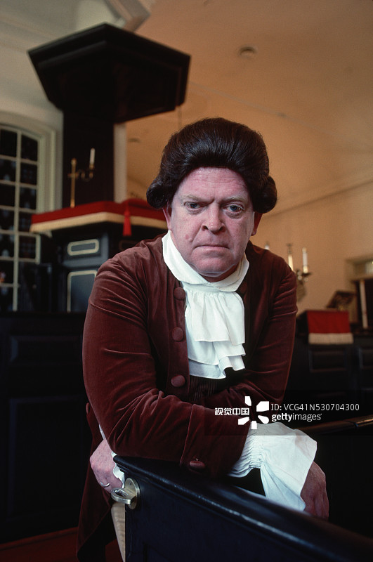 演员扮演帕特里克·亨利图片素材