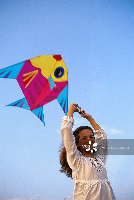 放风筝的凯蒂·乔丹图片素材