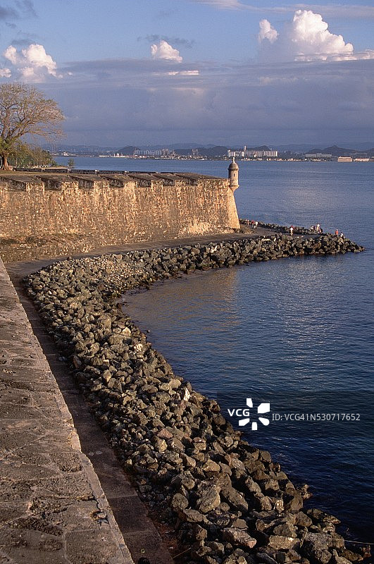 圣胡安湾的埃尔莫罗堡图片素材