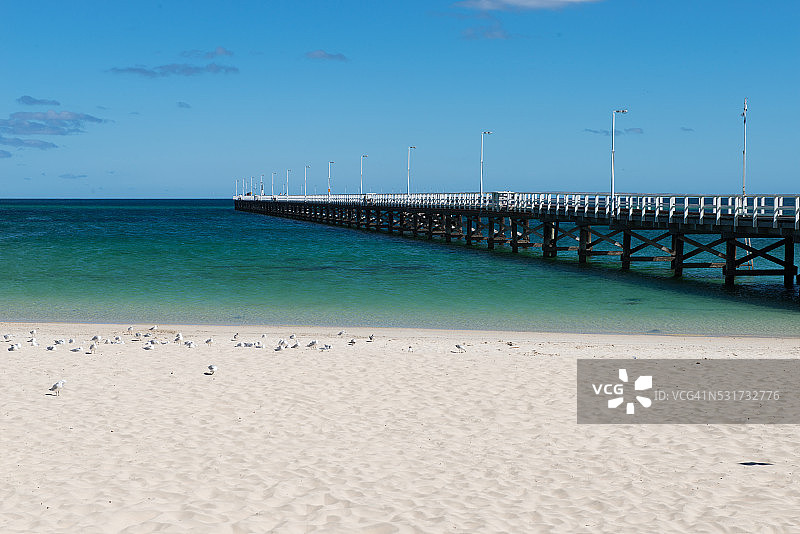 巴瑟尔顿长堤，玛格丽特河海岸线图片素材