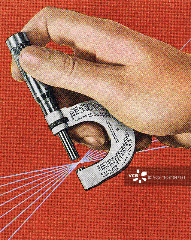 手持千分尺图片素材