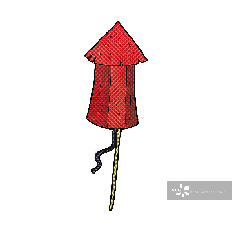 卡通复古木制烟花图片素材