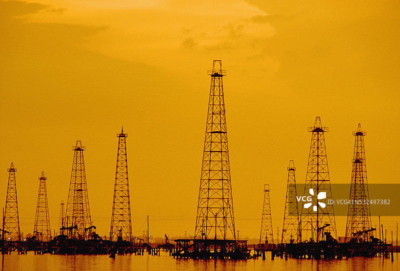 墨西哥湾沿岸油田图片素材