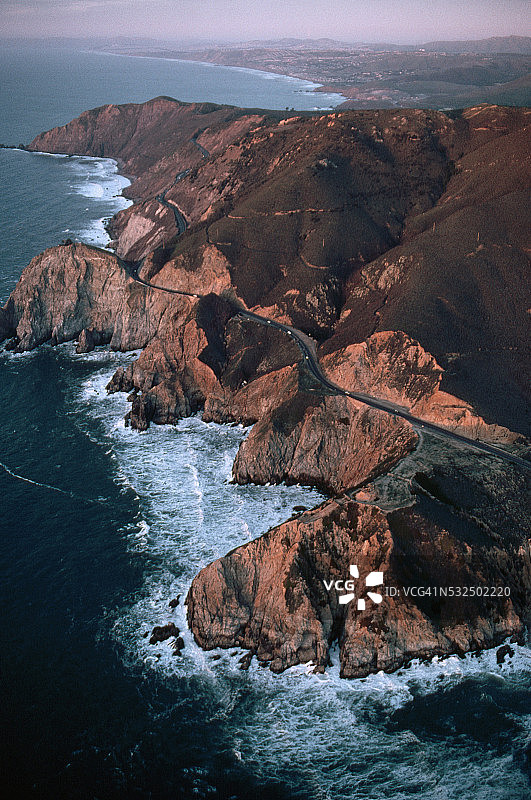 半月湾附近的1号公路图片素材