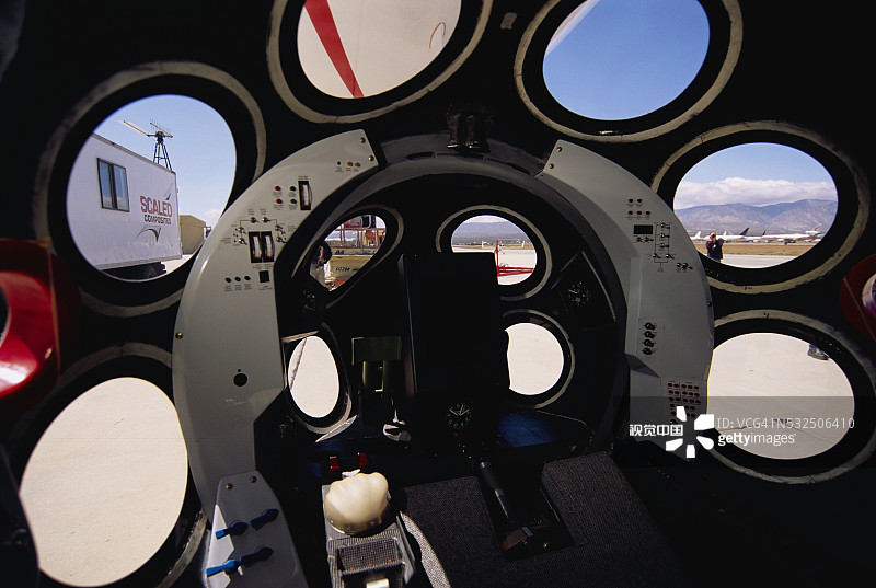 太空船一号的驾驶舱图片素材