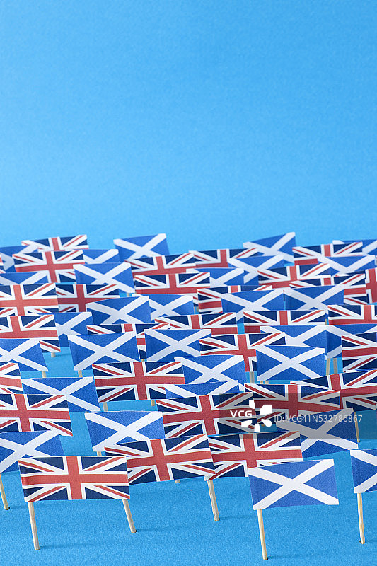英国和苏格兰旗帜图片素材