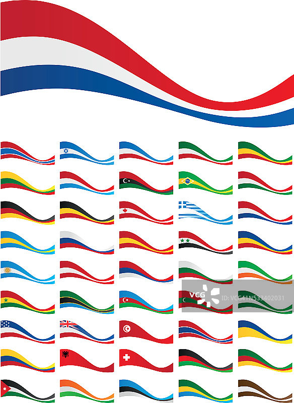 世界各国国旗banner图片素材