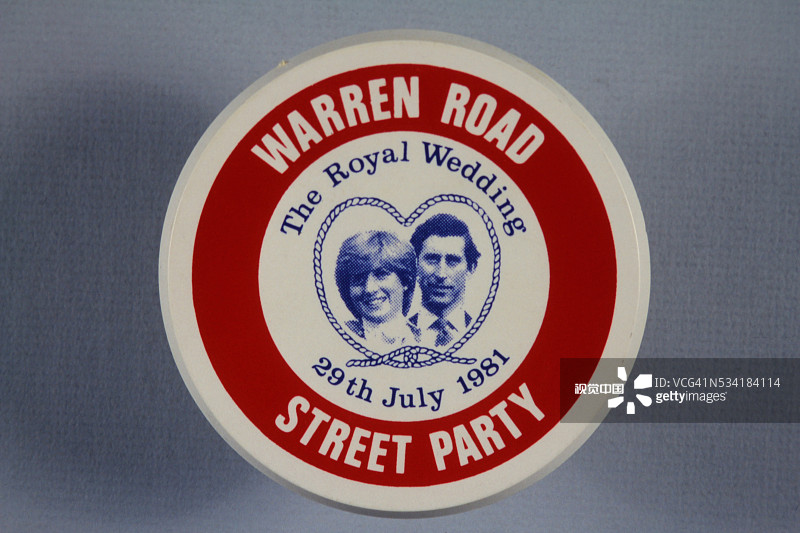 查尔斯王子、威尔士亲王和戴安娜王妃的皇家婚礼图片素材