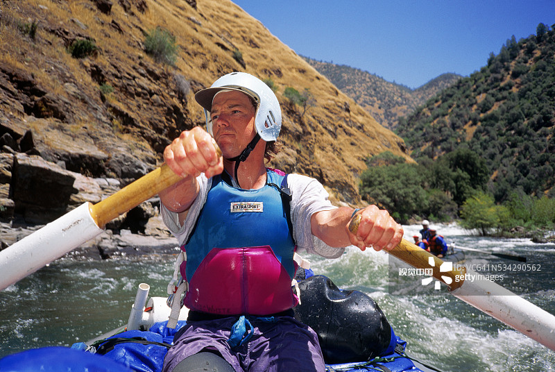图奥勒米河漂流图片素材