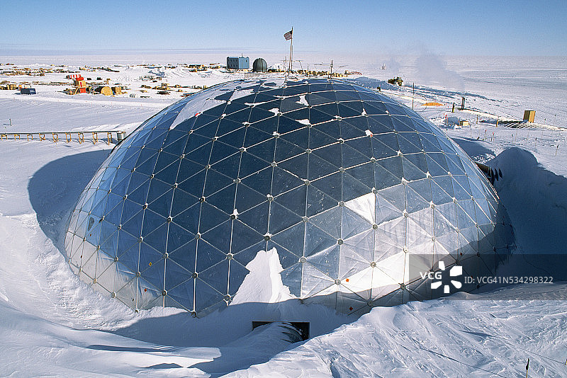 美国南极基地穹顶图片素材
