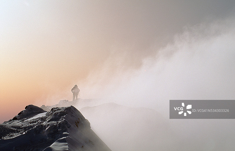 南极火山坑图片素材