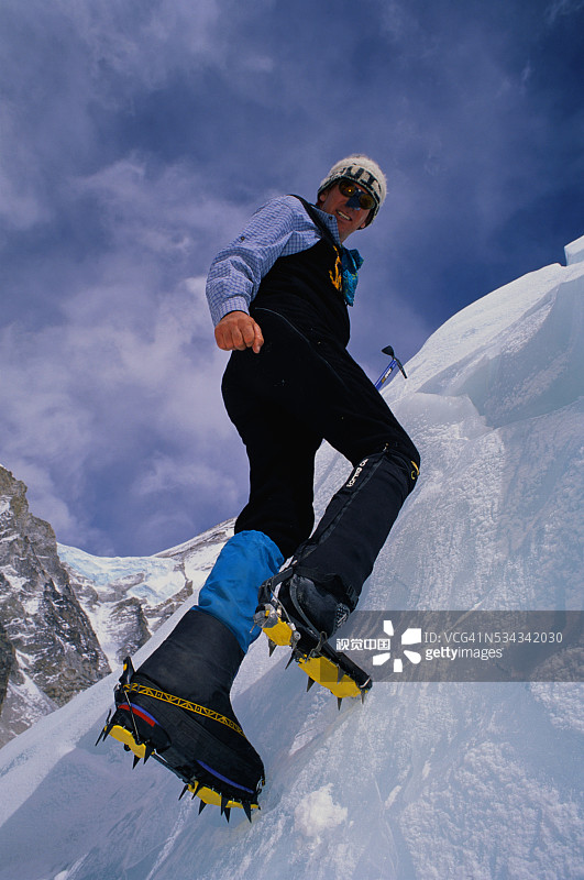 汤姆·惠 Whittaker 攀登珠穆朗玛峰图片素材