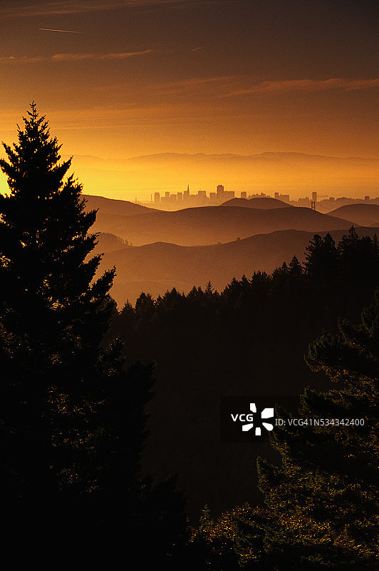 远处的旧金山图片素材